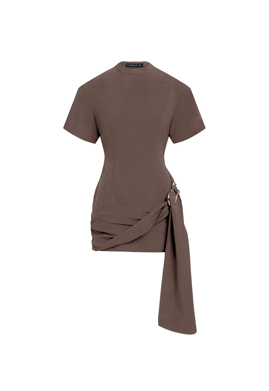 MARTINI MINI ELBISE - ÇIKOLATA