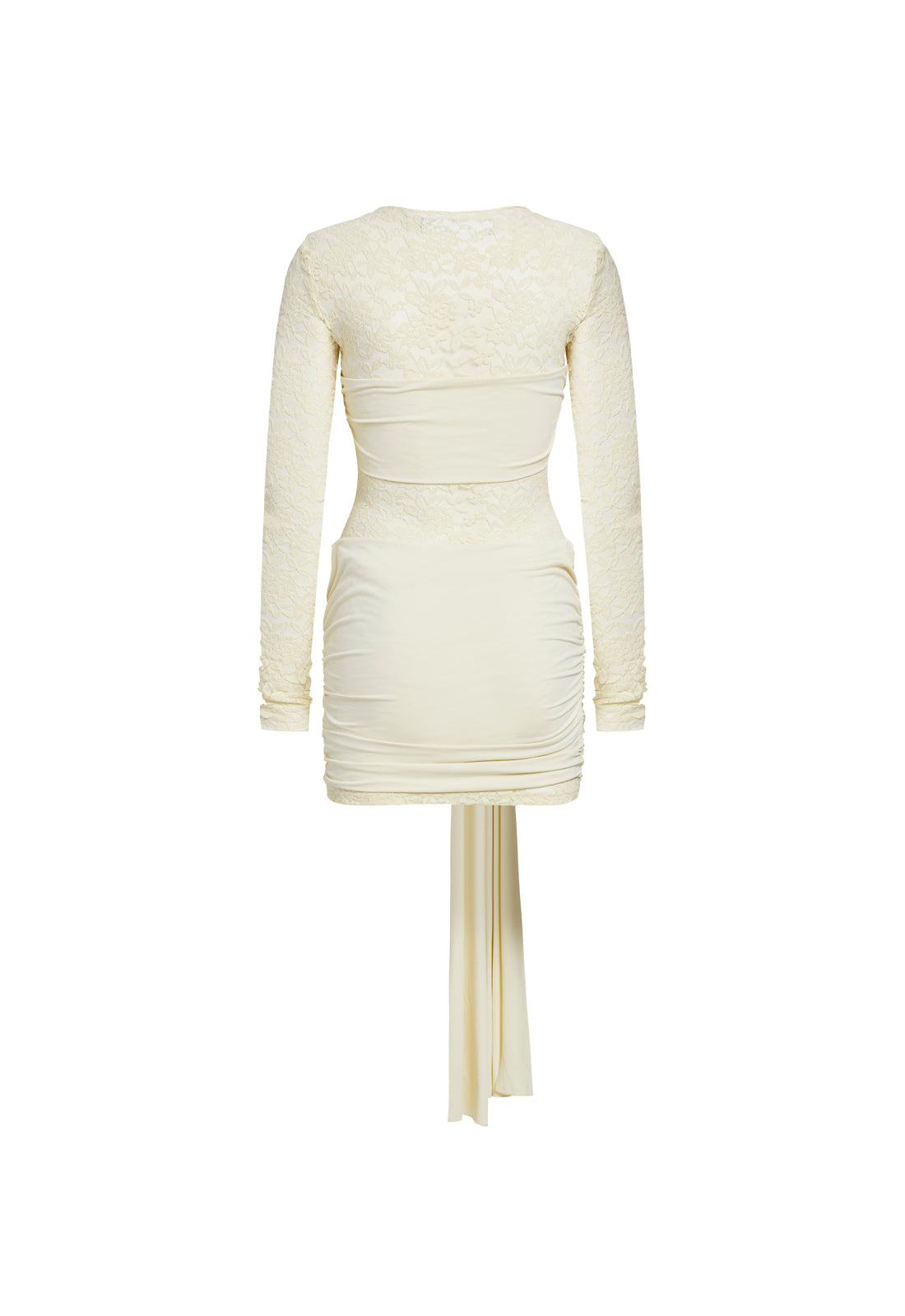 GECE YARISI MİNİ ELBİSE - TEREYAĞI