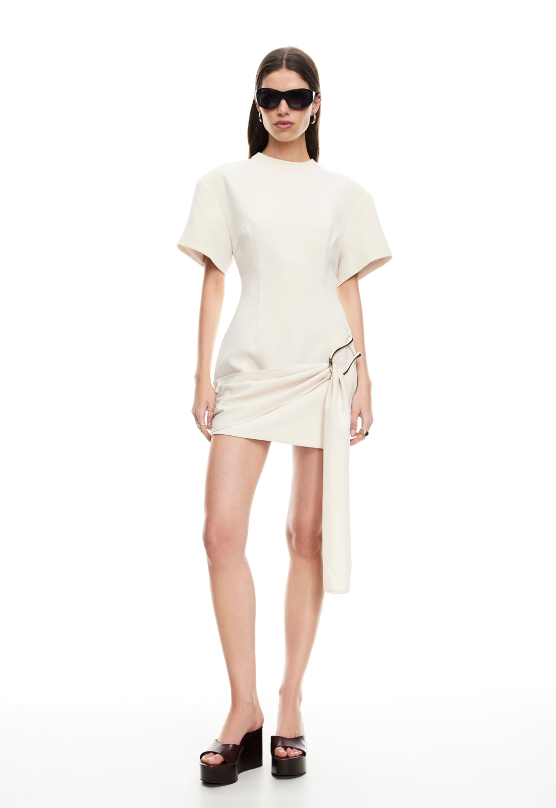 MARTINI MINI ELBISE - EGGNOG