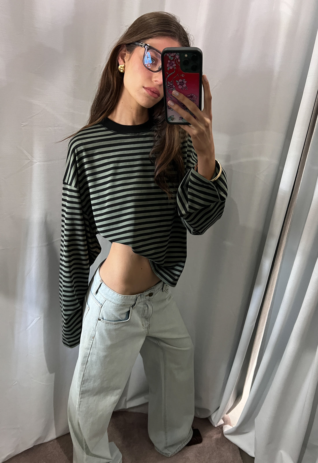 BLOOM UZUN KOLLU - ORMAN ÇİZGİLİ